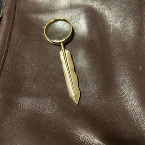 Feather Letter Opener/ Magnifying glass